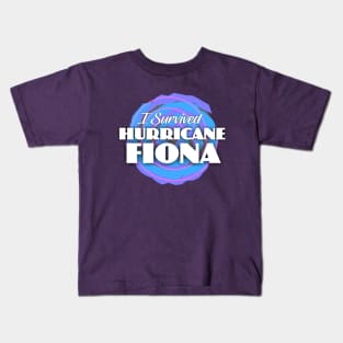 I Survived Hurricane Fiona Kids T-Shirt